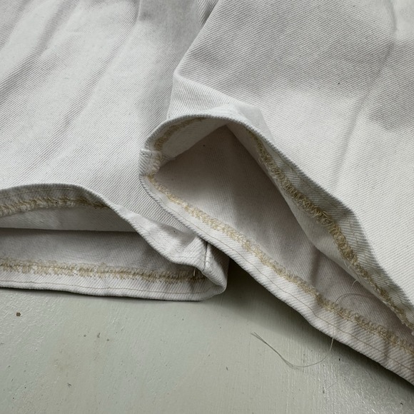 VTG Levi's 501 White Jeans Men Actual 32x26 Button Fly Straight 100% Cotton Y2K - Picture 10 of 16